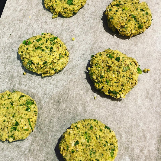Homemade Baked Falafel