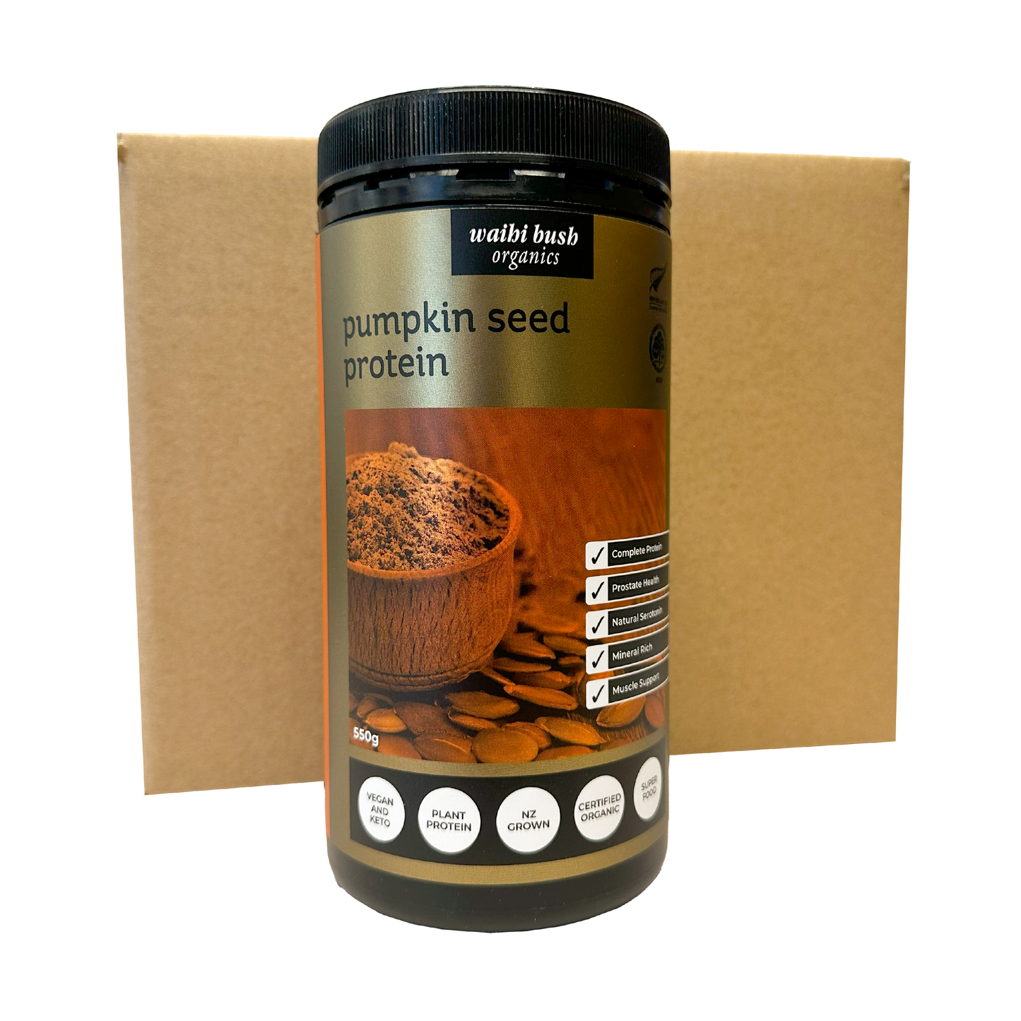 Pumpkin Protein 550g Carton of 5 Pottles