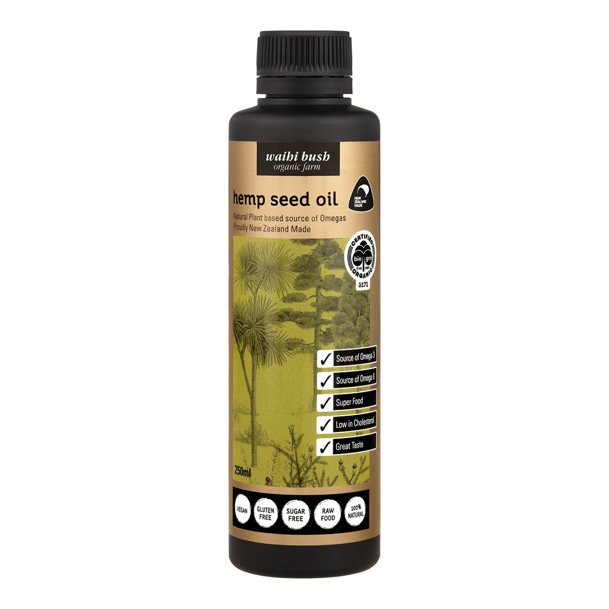 NZ Grown Organic Hemp Seed Oil