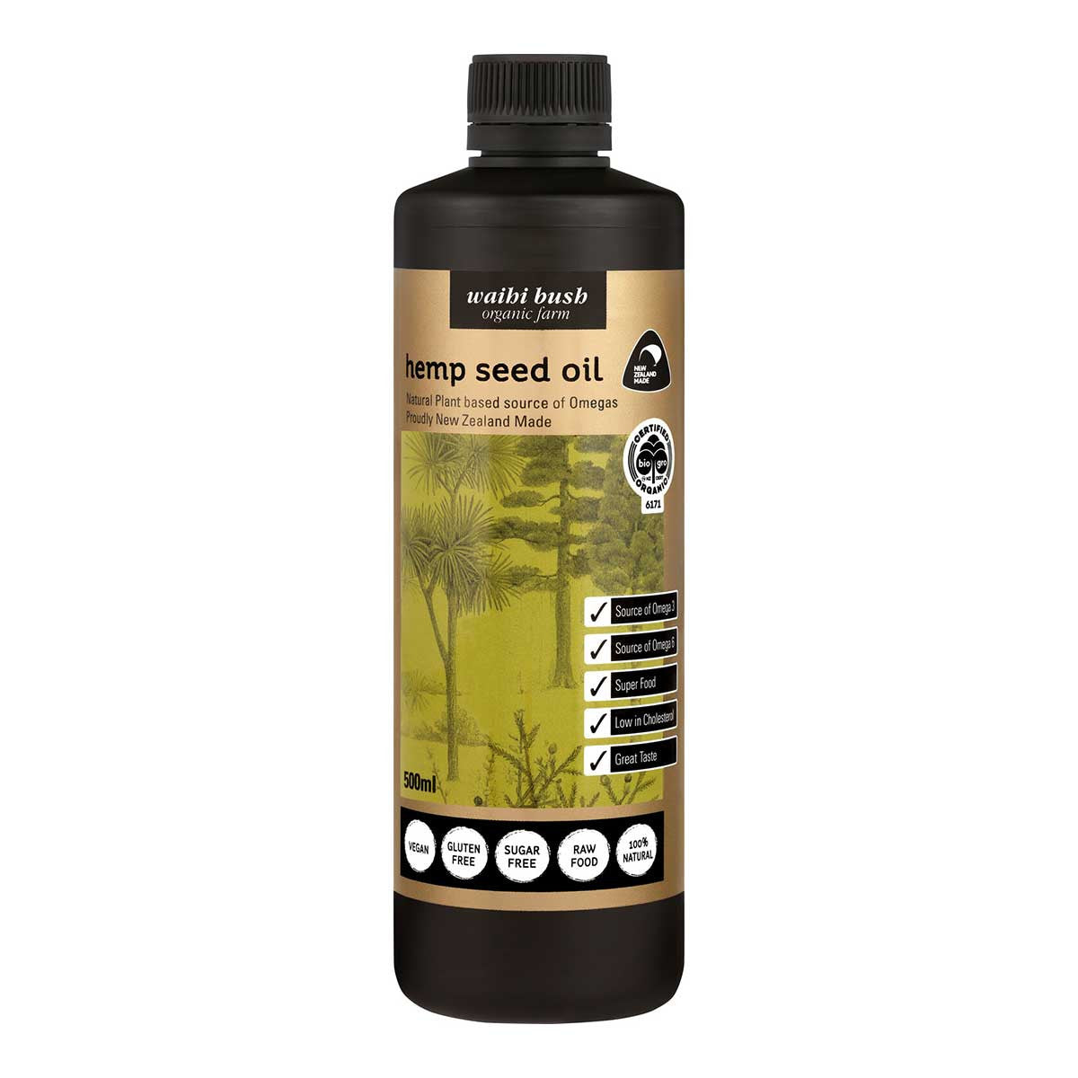 NZ Grown Organic Hemp Seed Oil