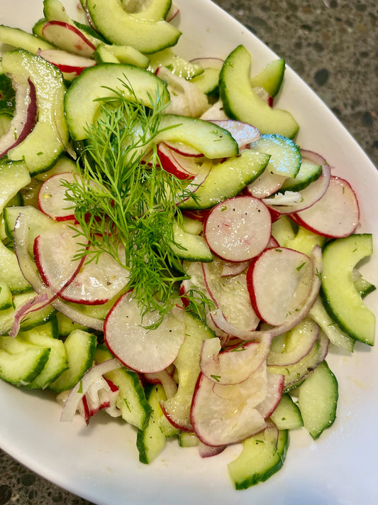 Summer Radish & Cucumber Salad