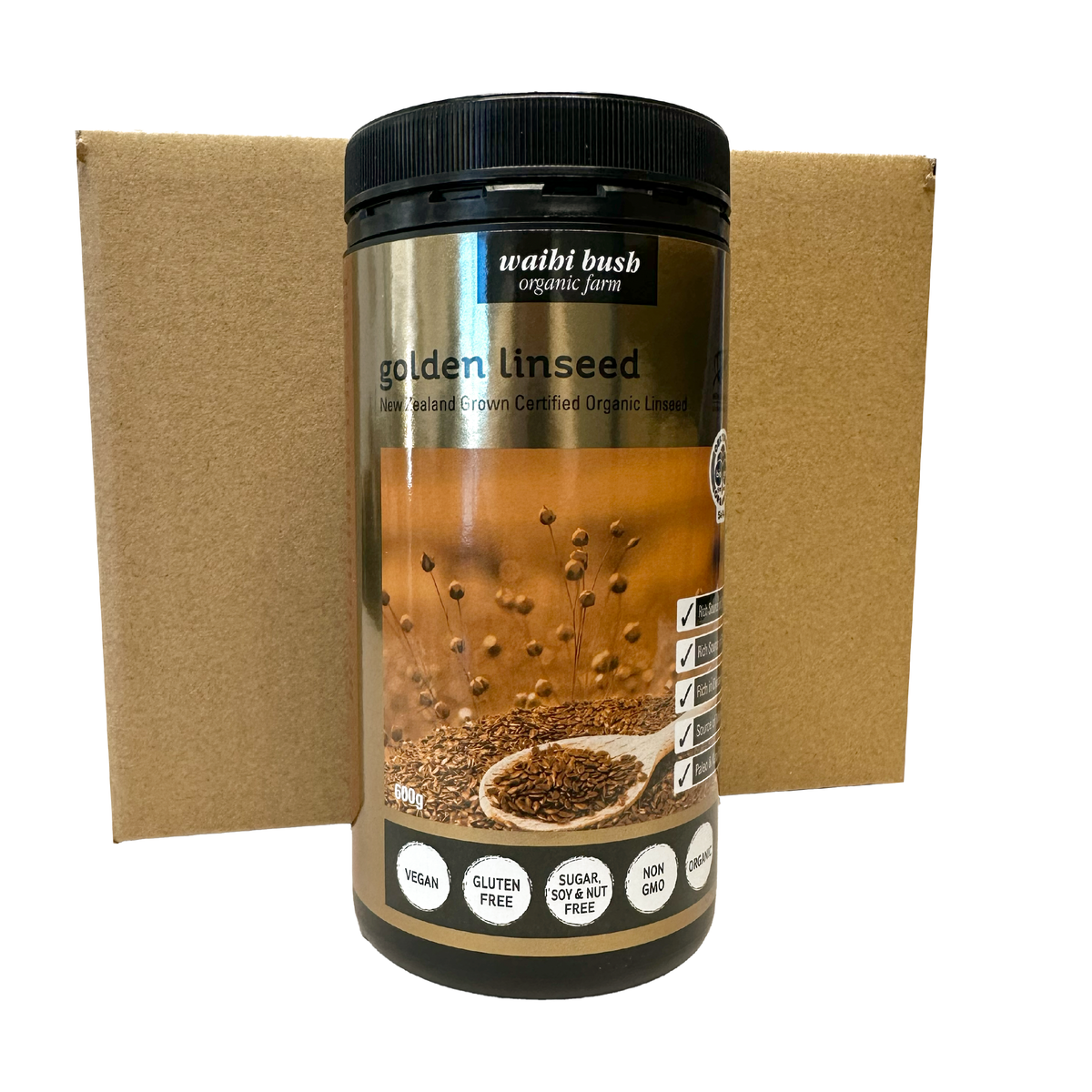 Golden Linseed 600g Carton of 5 Pottles