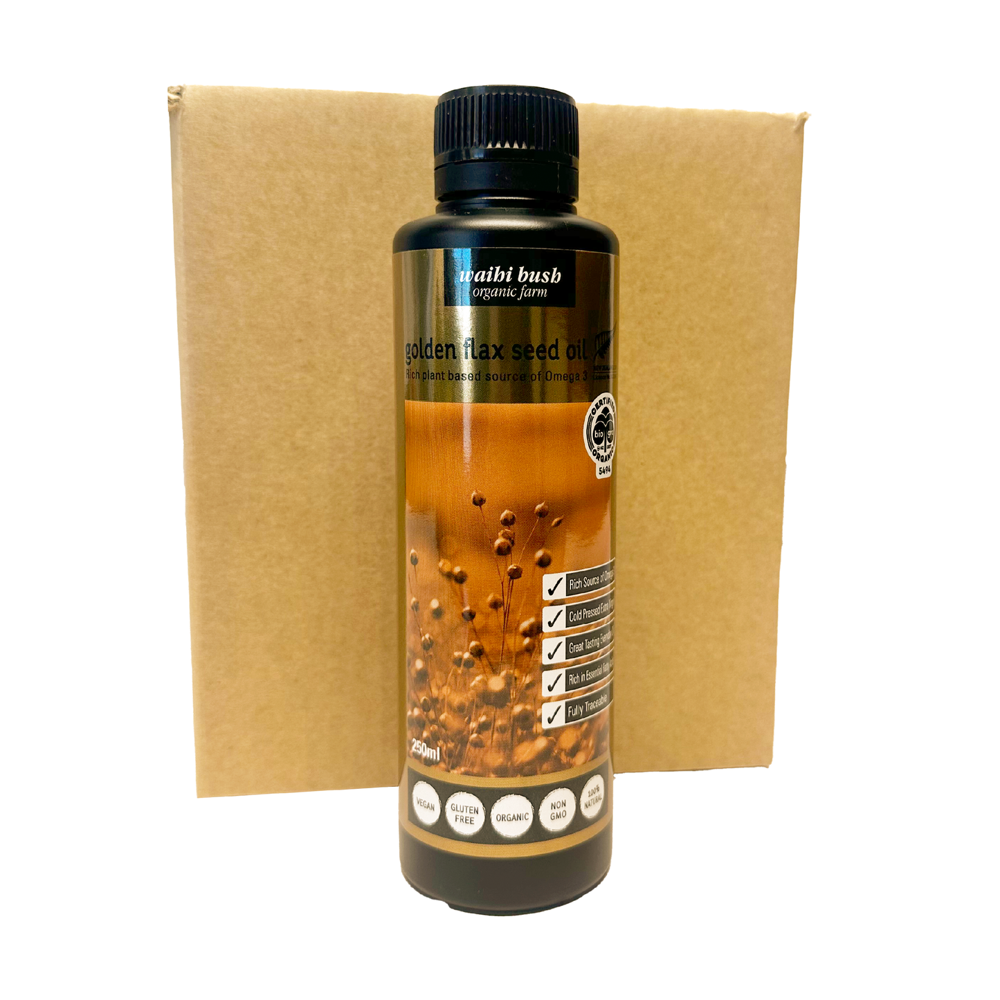 Golden Flax Seed Oil 250ml Carton of 9 Bottles
