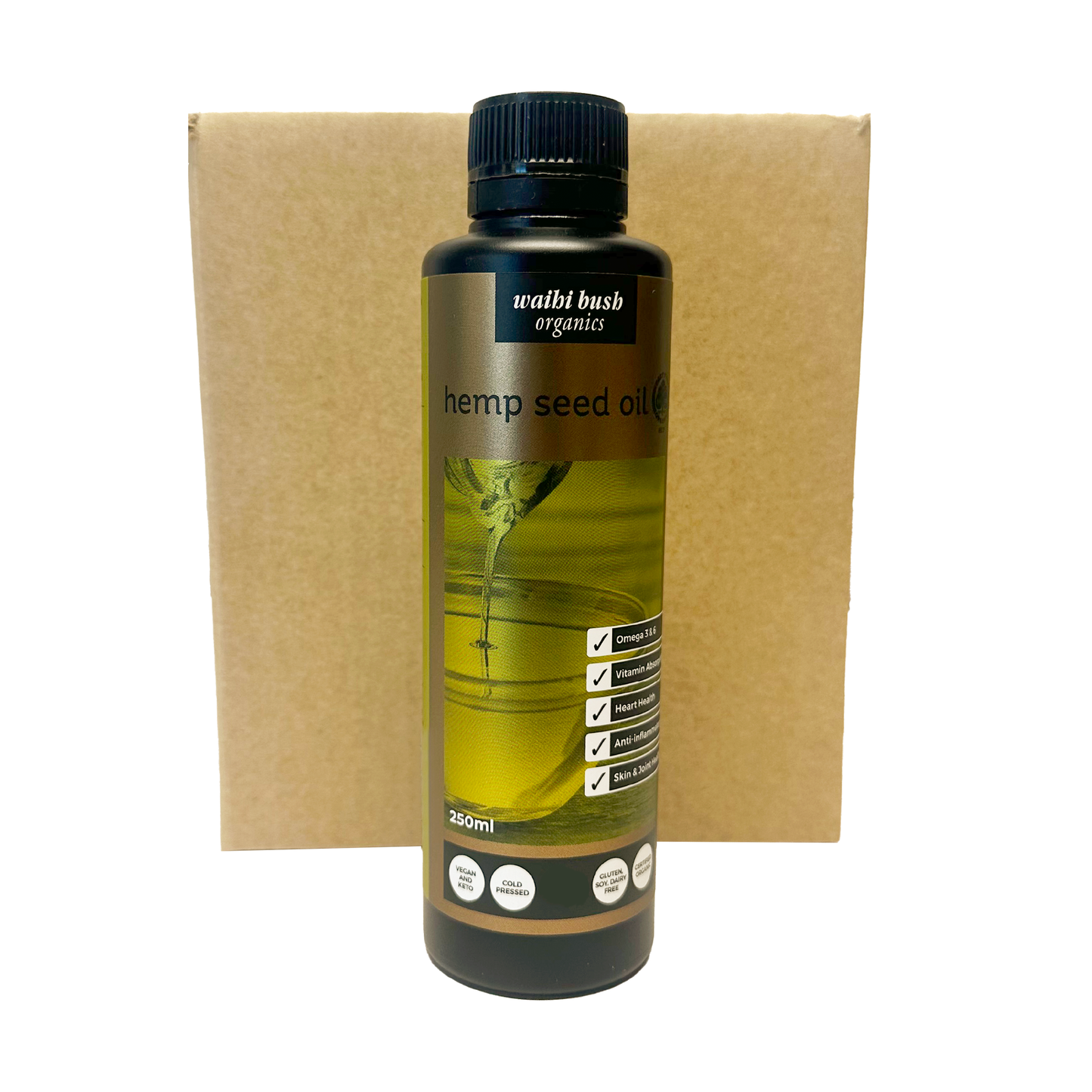 Hemp Seed Oil 250ml Carton of 9 Bottles
