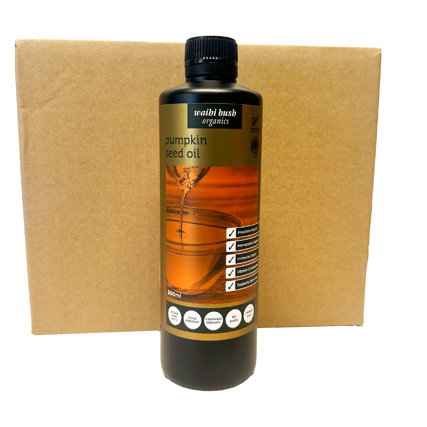Pumpkin Seed Oil 500ml Carton of 8 Bottles