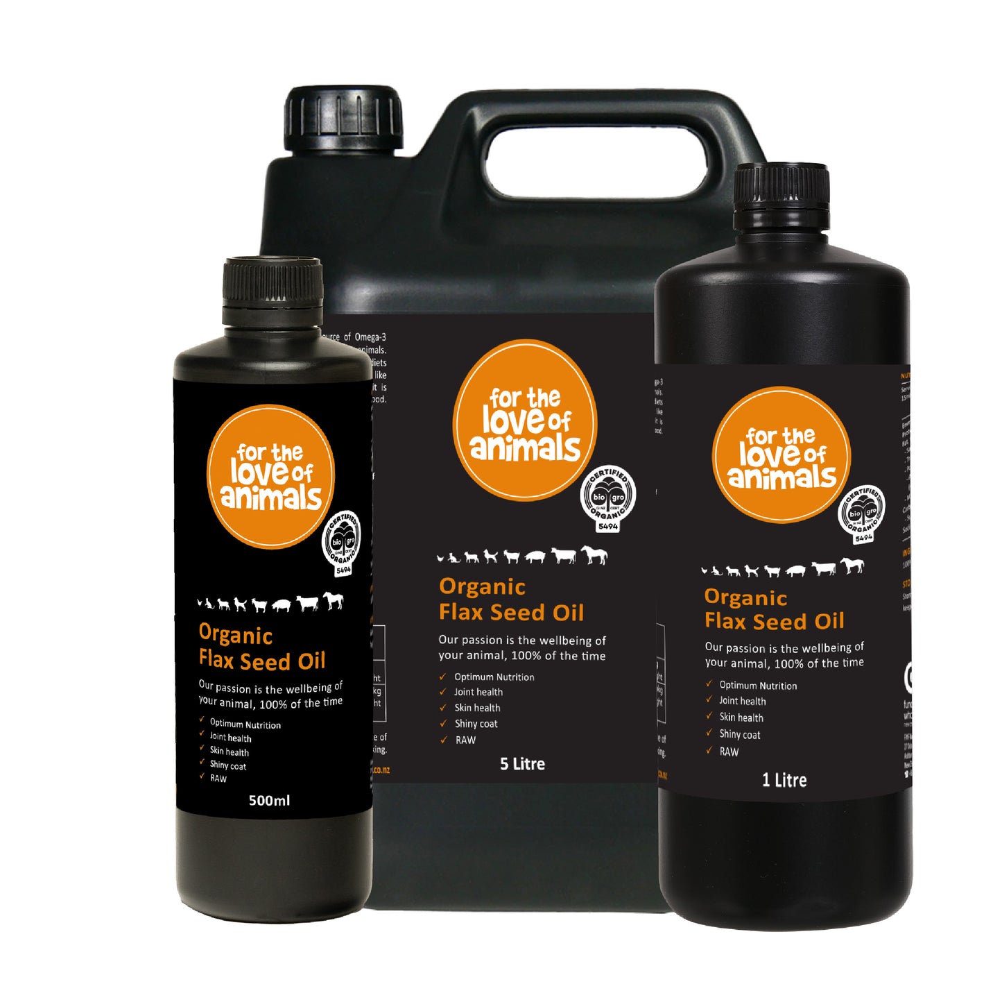 Organic Flax Seed Oil for Animals